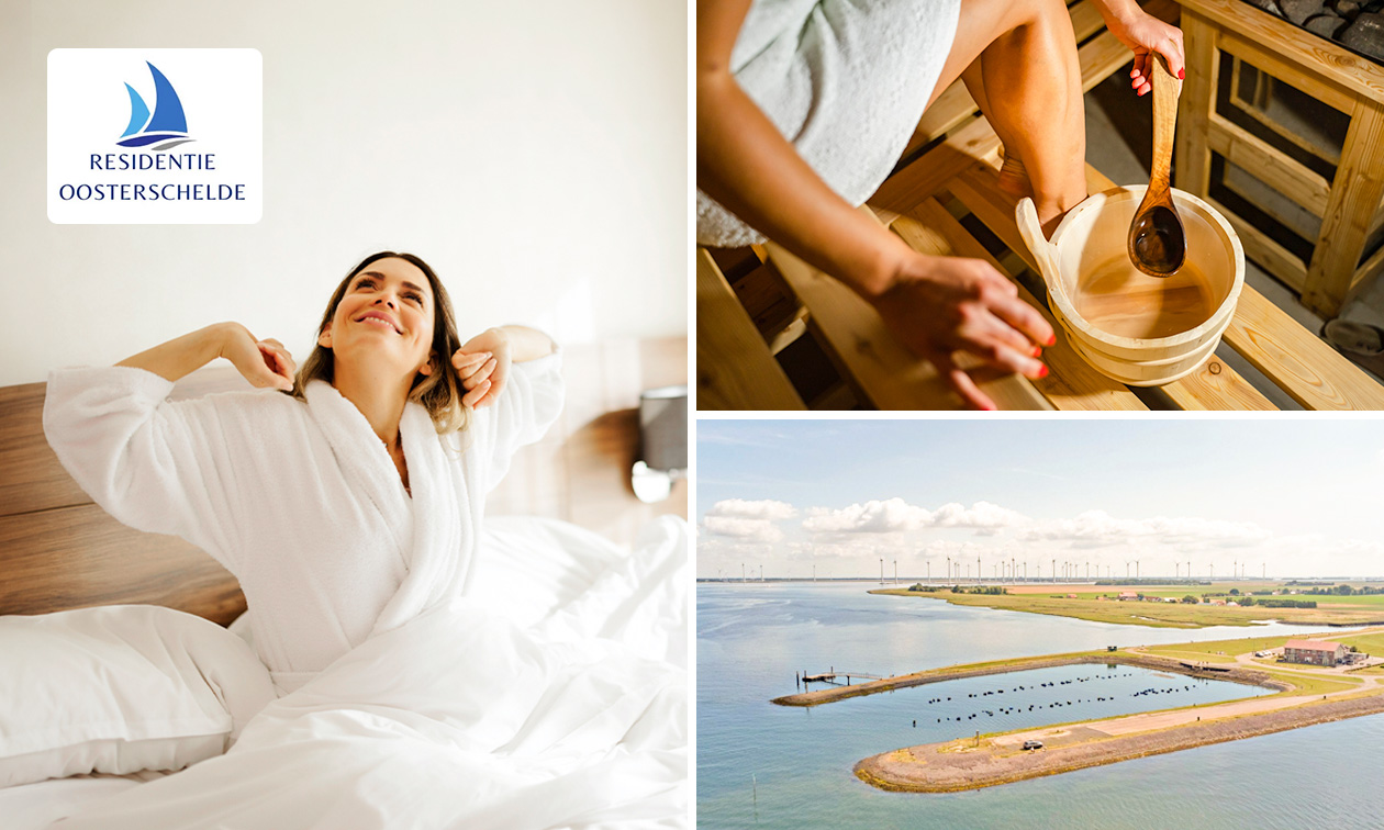 1, 2 ou 3 nuit(s) pour 2 à 4 personnes + sauna privatif + petit-déjeuner à l'Oosterschelde