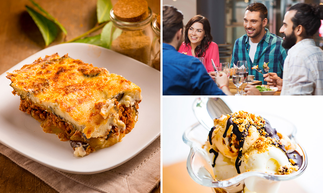 3-gangendiner à la carte bij Restaurant Athene