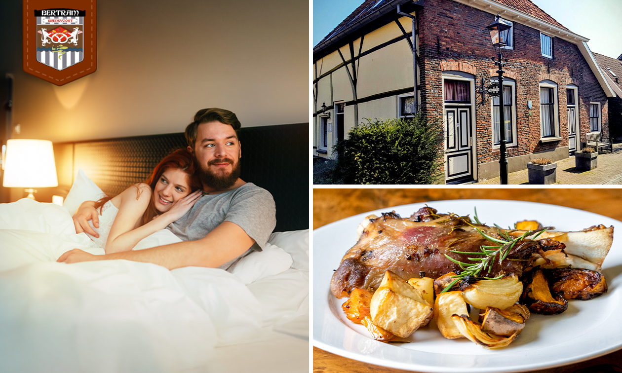 Overnachting(en) voor 2 + ontbijt + evt. 3-gangendiner van de chef bij Restaurant Bertram