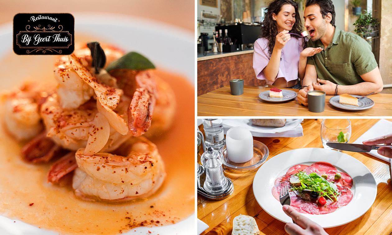 3-gangen keuzelunch of -diner + amuse bij Restaurant Bij Geert Thuis