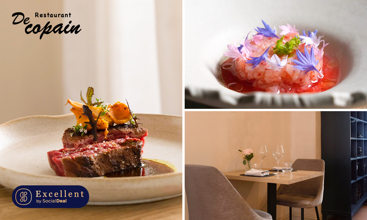 4- of 5-gangenlunch of -diner + amuse bij Restaurant De Copain
