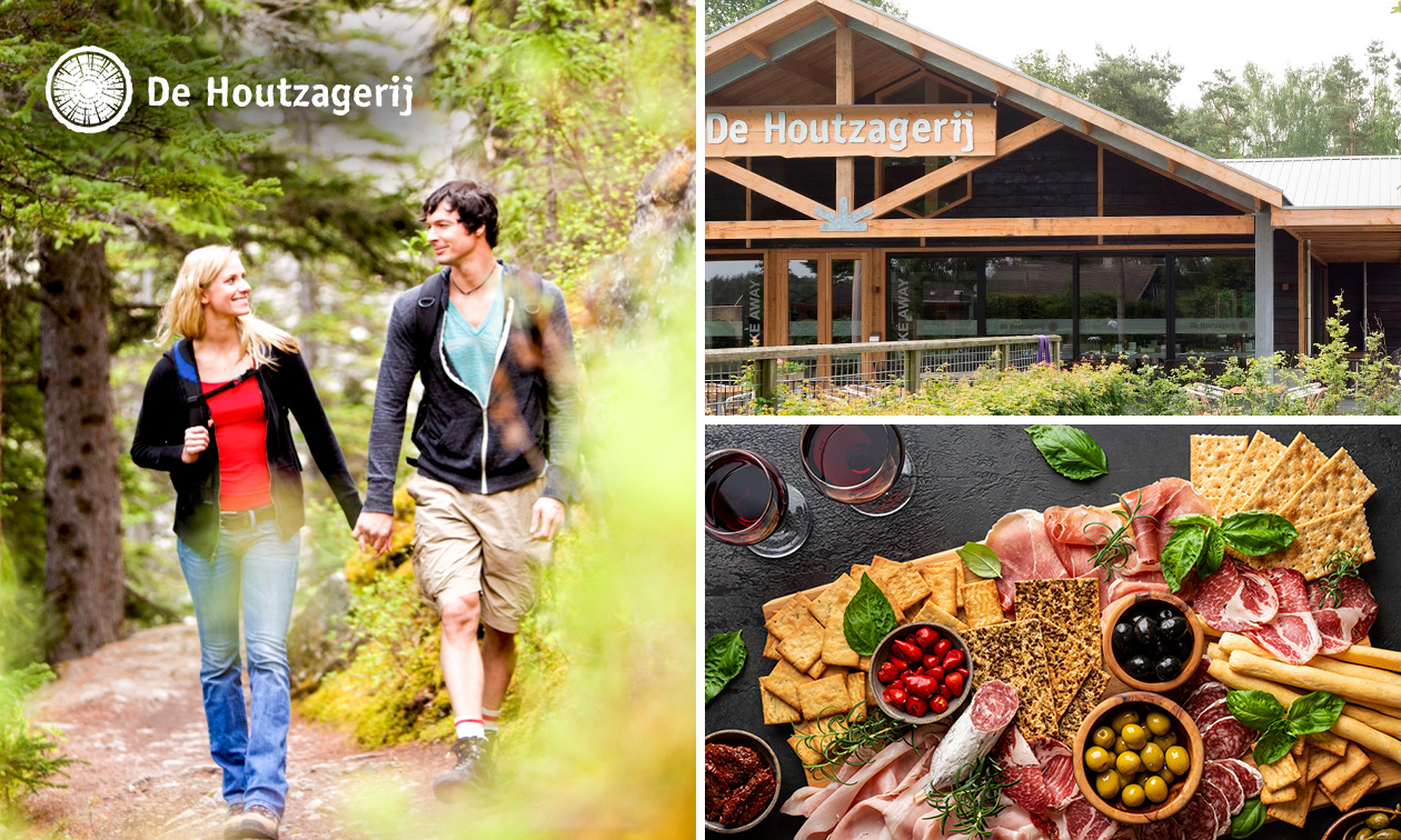 Wandelarrangement met warme drank en gebak + charcuterieplank