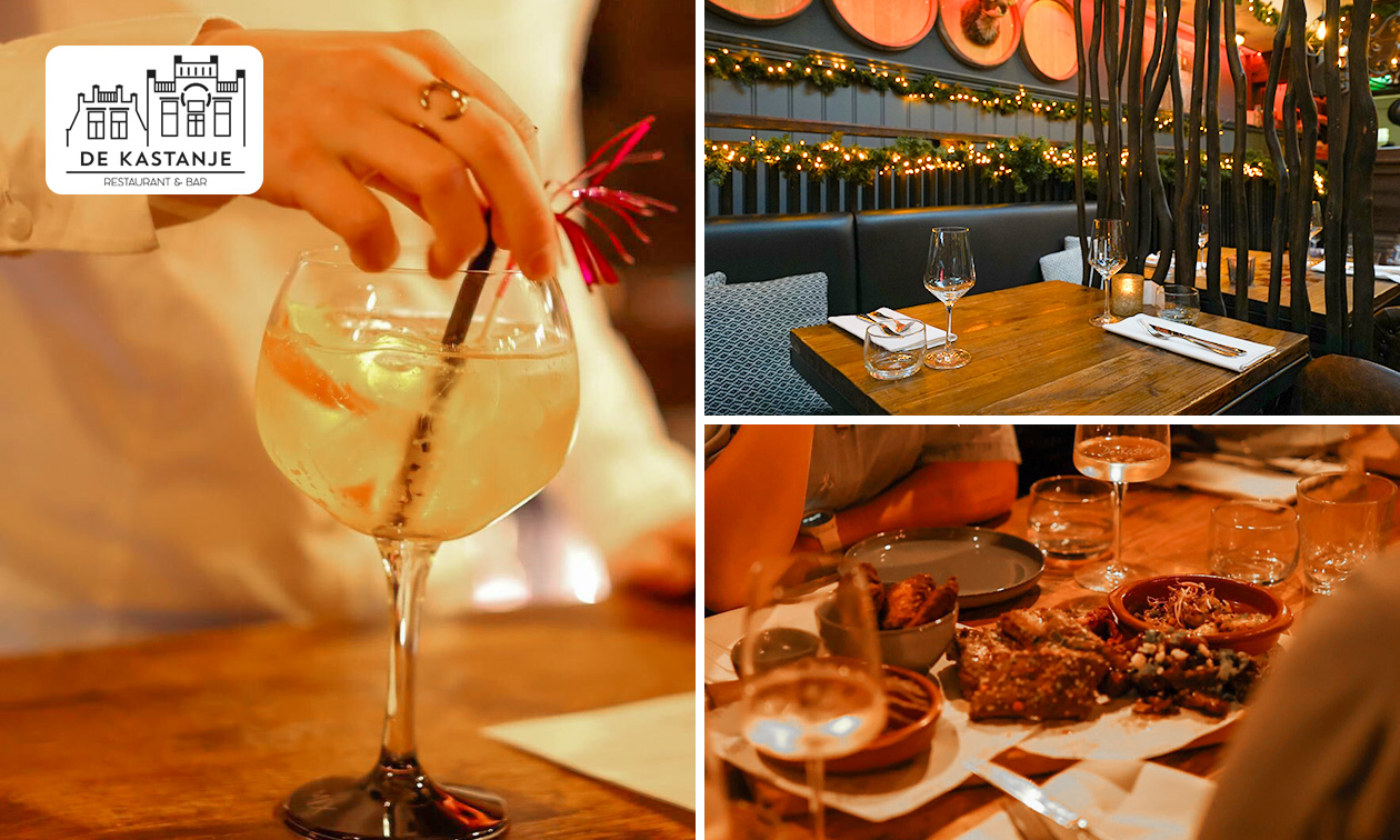 Luxe borrelplank + 2 cocktails bij De Kastanje