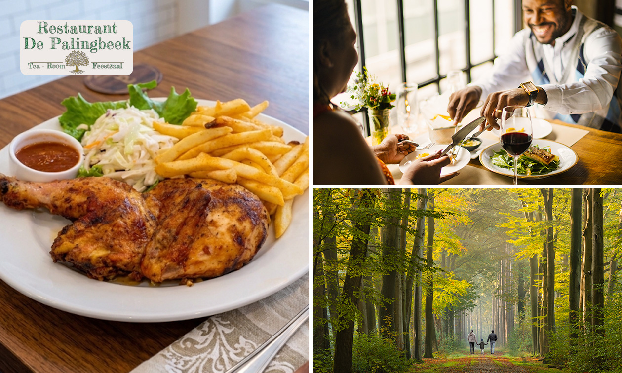 3-gangen keuzelunch bij Restaurant de Palingbeek