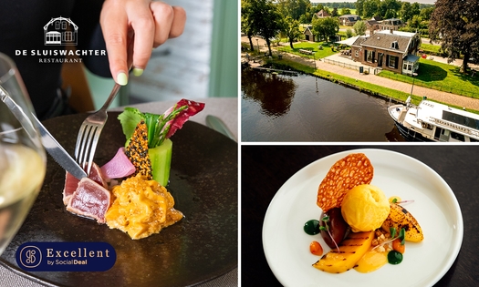 3-gangendiner of -lunch van de chef + amuse bij Restaurant de Sluiswachter