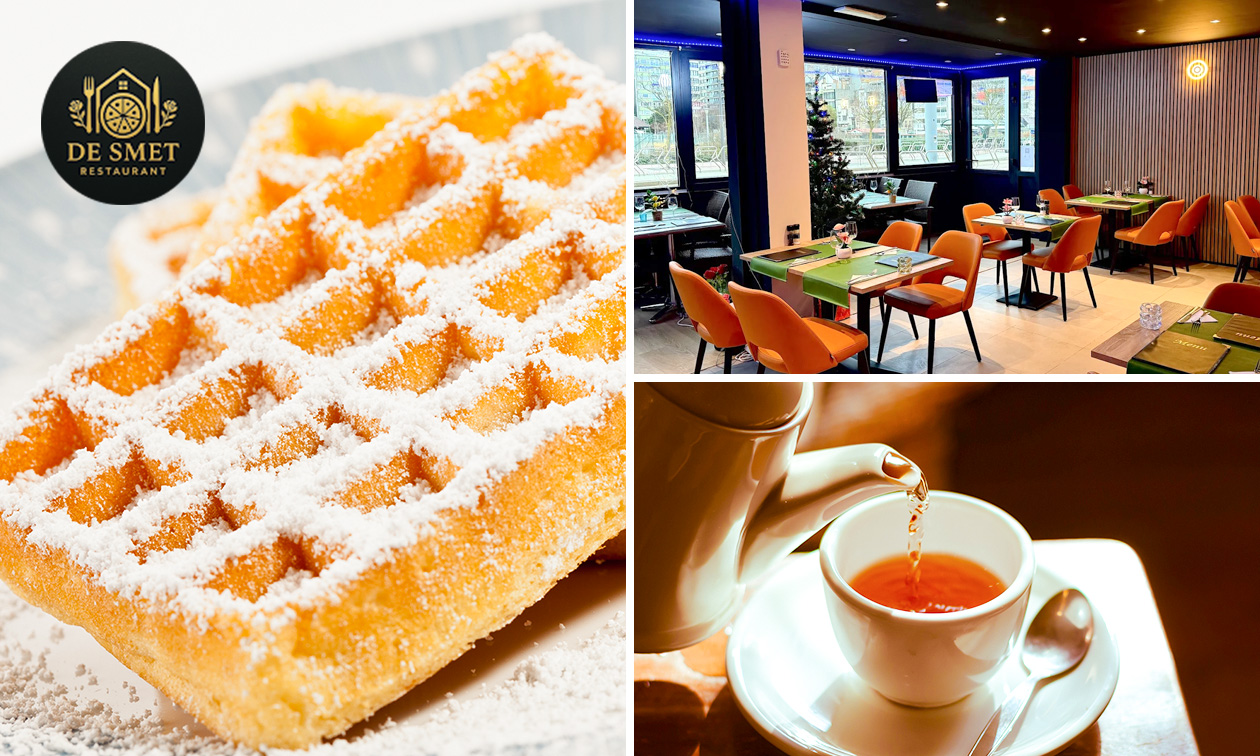 Pannenkoek of wafel + warme drank naar keuze voor 2 bij Restaurant de Smet