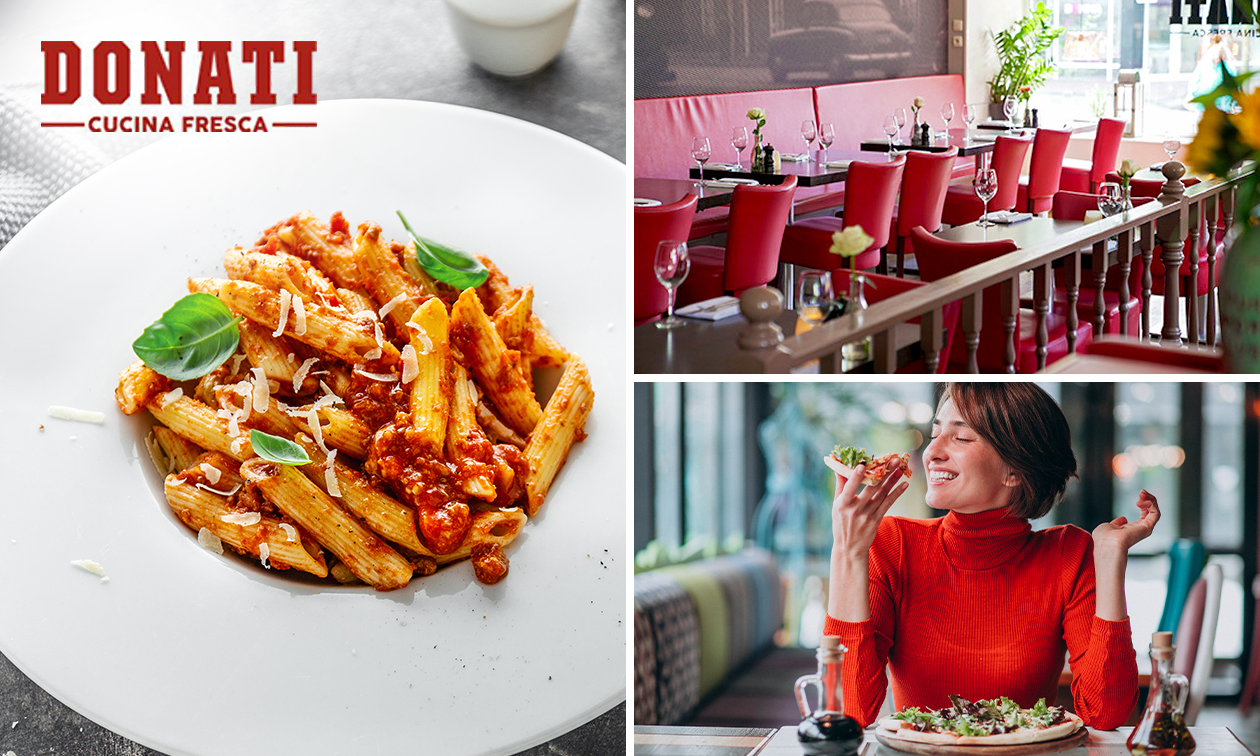2- of 3-gangendiner bij Restaurant Donati