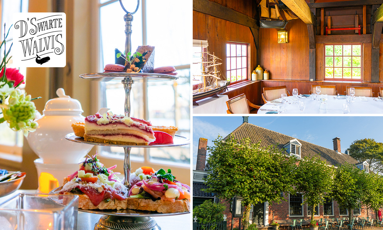High tea (2 uur) bij Restaurant D'Swarte Walvis