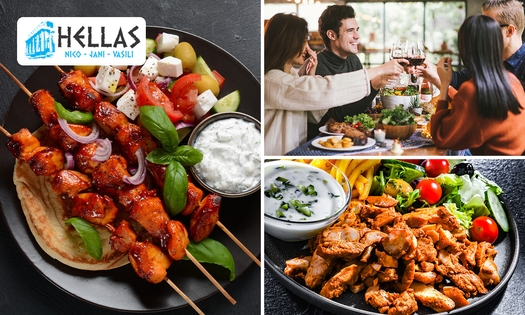 Grieks 4-gangen keuzediner + voorafje + digestief bij Restaurant Hellas