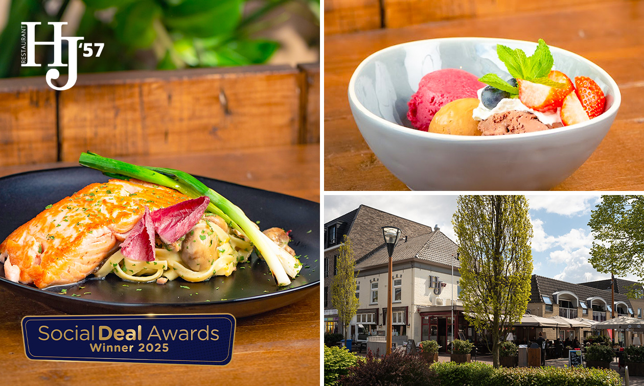 3-gangen verrassingsmenu bij Restaurant HJ'57