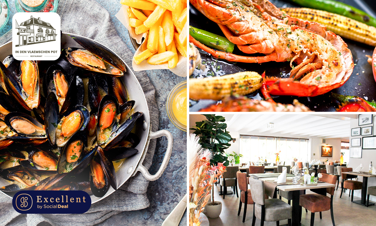 3-gangen mossel- of kreeftdiner