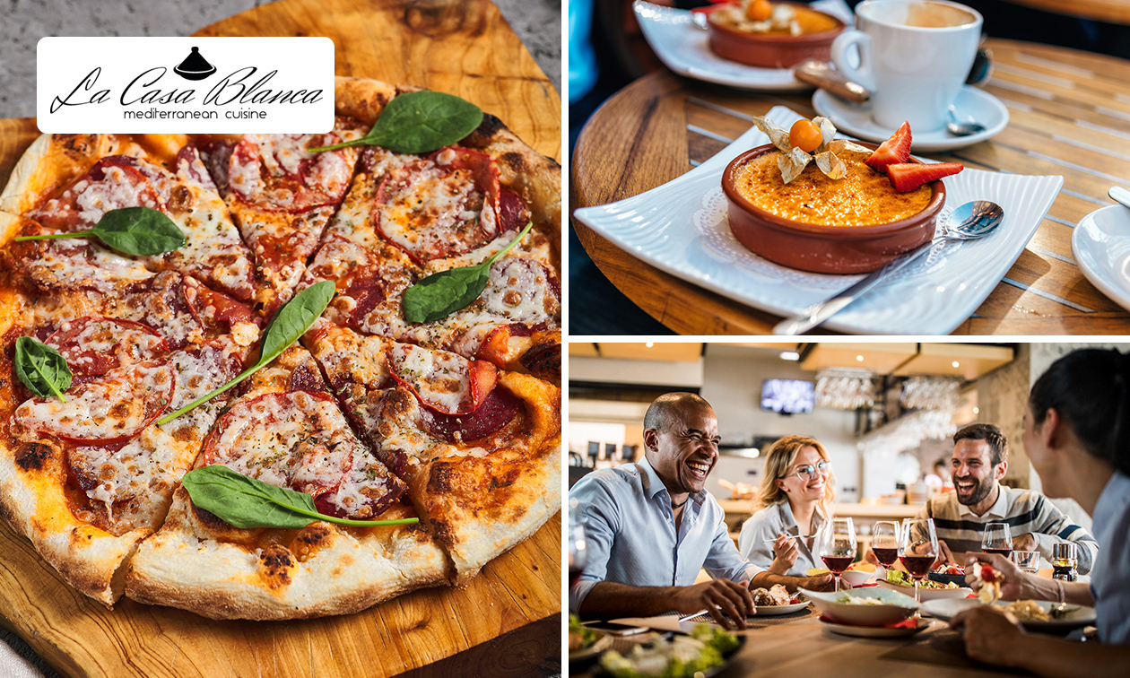 2- of 3-gangen keuzediner bij Restaurant La Casa Blanca – Mediterranean Cuisine