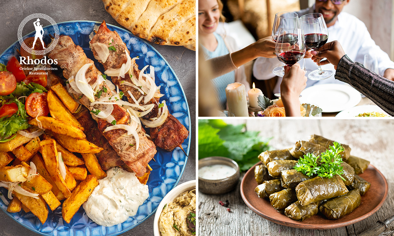 Grieks 3-gangendiner à la carte bij Restaurant Rhodos