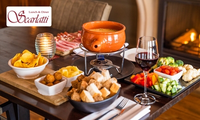 Kaasfondue bij Restaurant Scarlatti