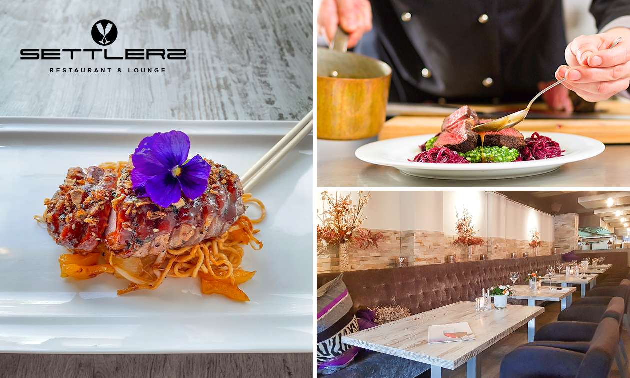 3-gangendiner van de chef + glas bubbels bij Restaurant Settlers