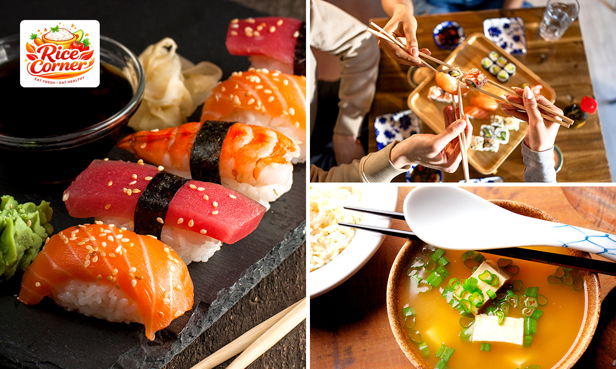 3-gangen sushidiner voor 2 personen
