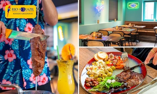 All-You-Can-Eat diner + nagerecht (2 uur) bij Rio De Brazil