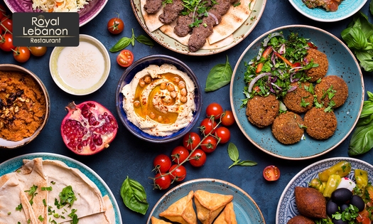 Libanese lunch of diner naar keuze + koffie of thee bij Royal Lebanon