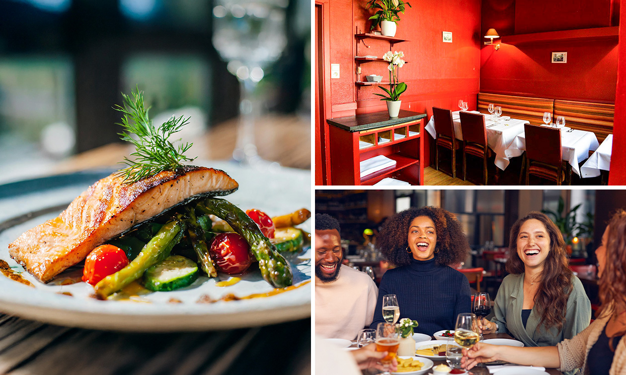 Menu poisson en 3 services au choix au restaurant au cœur de Bruxelles