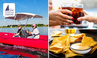 Motorboot naar keuze voor 4 personen (3 uur) + drankje + chips