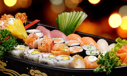 3-gangen sushidiner bij Saki Sushi