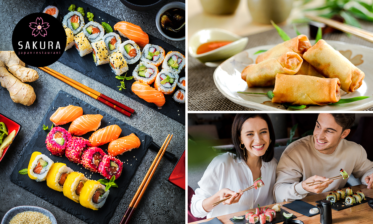 Dîner sushi en 3 services chez Sakura