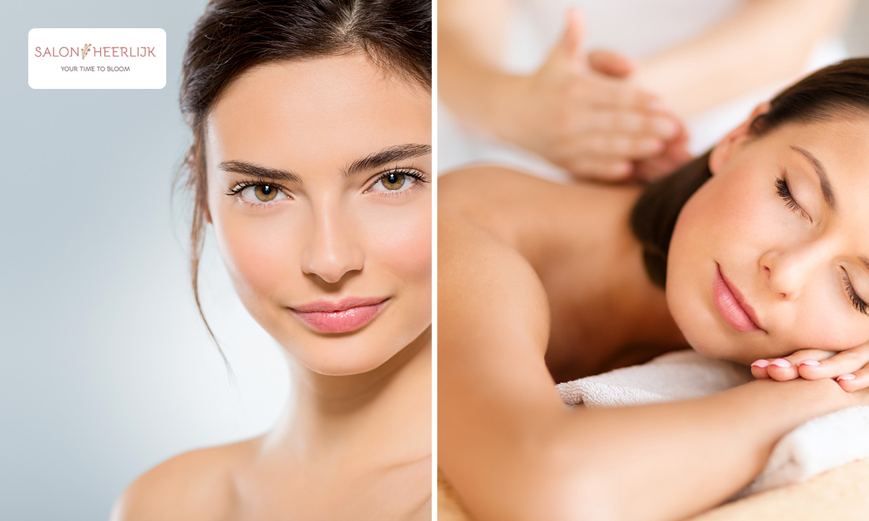 Wimper- of wenkbrauwlift + evt. verven of rug-, nek- en schoudermassage (30 min)