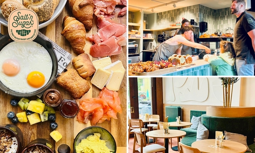 Ontbijtplank + warme drank + glaasje jus d'orange bij Salt 'n Sugar in het Antwerpse Eilandje