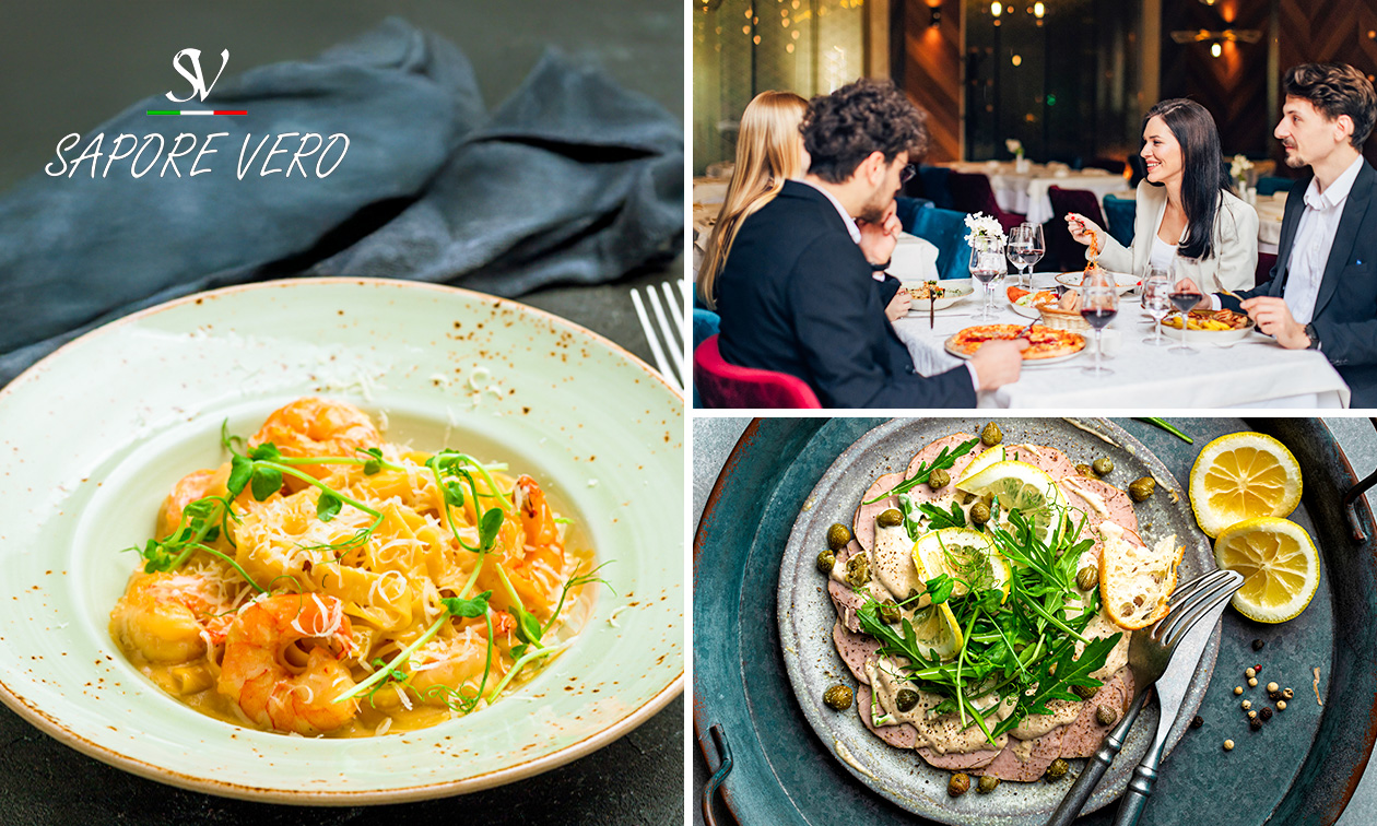 Italiaans 3-gangendiner à la carte of een brunchbord bij Sapore Vero