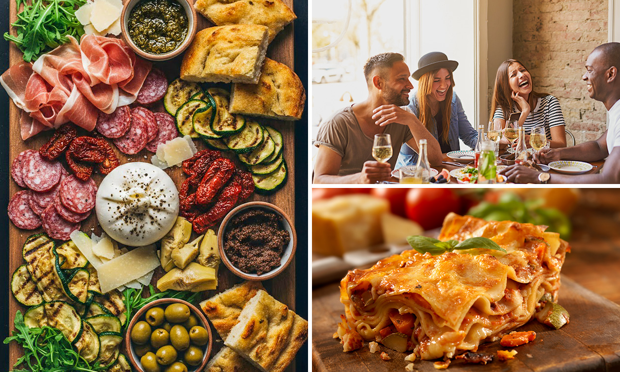 Planche apéritive + focaccia ou lasagne près de Liège Planche apéritive + focaccia ou lasagne près de Liège