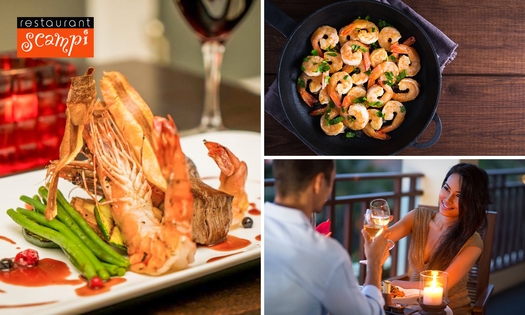 3-gangendiner à la carte bij Scampi Haarlem