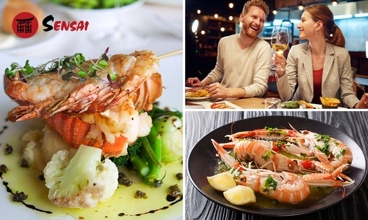 2-gangen kreeftdiner bij Sensai