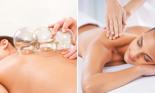 Cupping + cuppingmassage (1 uur)
