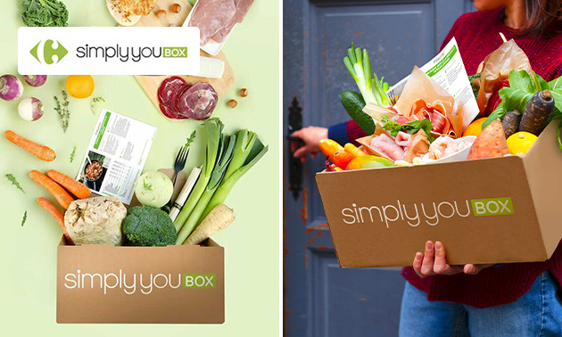 Waardebon voor maaltijdboxen van Simply You Box