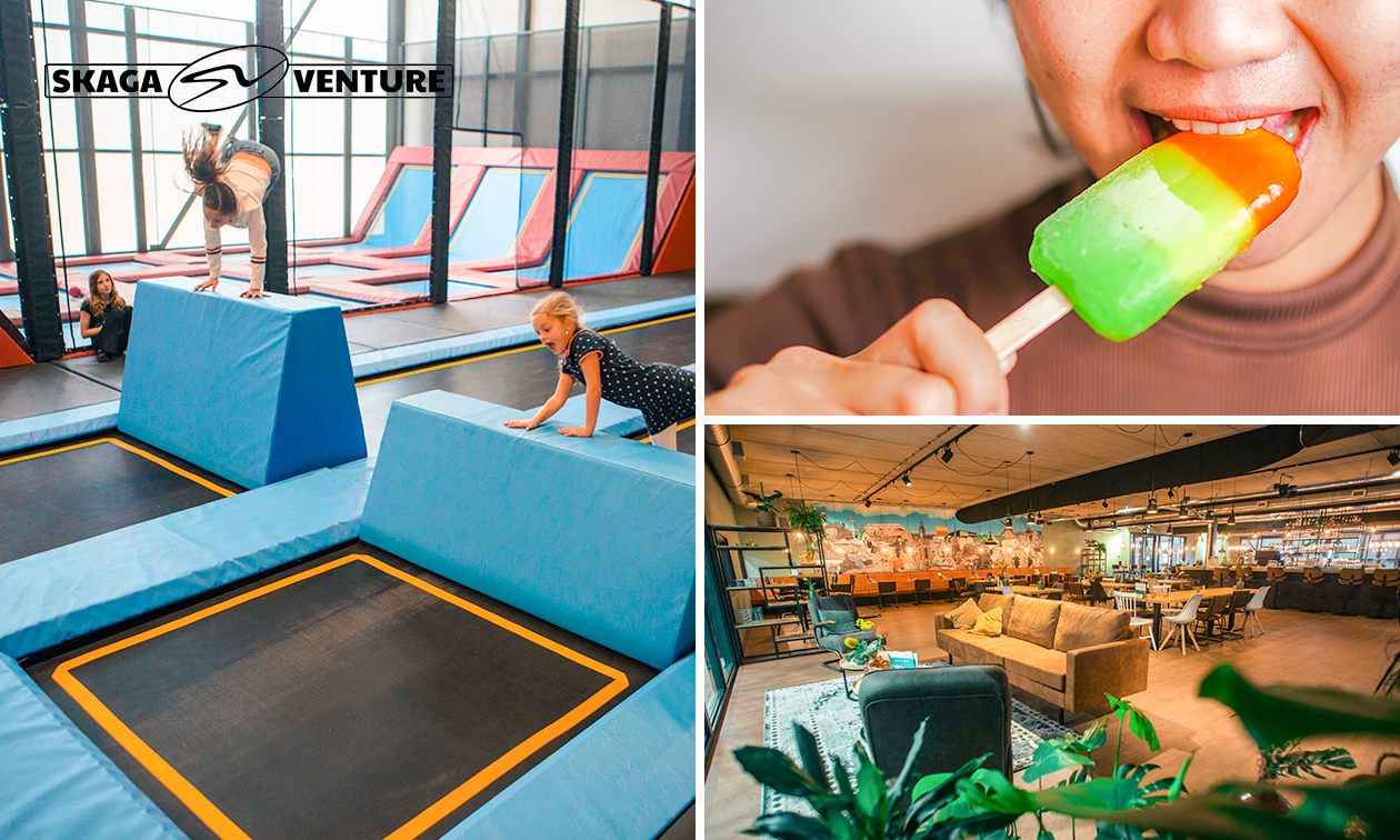 2 uur jumpen + chips en ijsje bij SkagaVenture
