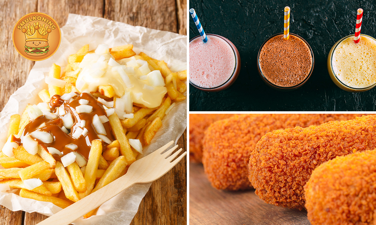 Friet + saus + snack + drankje naar keuze bij Smulkoning