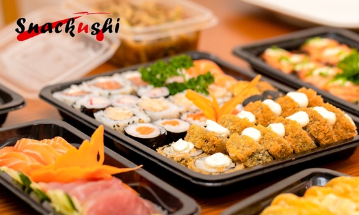 Sushibox naar keuze (24, 64 of 102 stuks) voor afhaal bij Snackushi