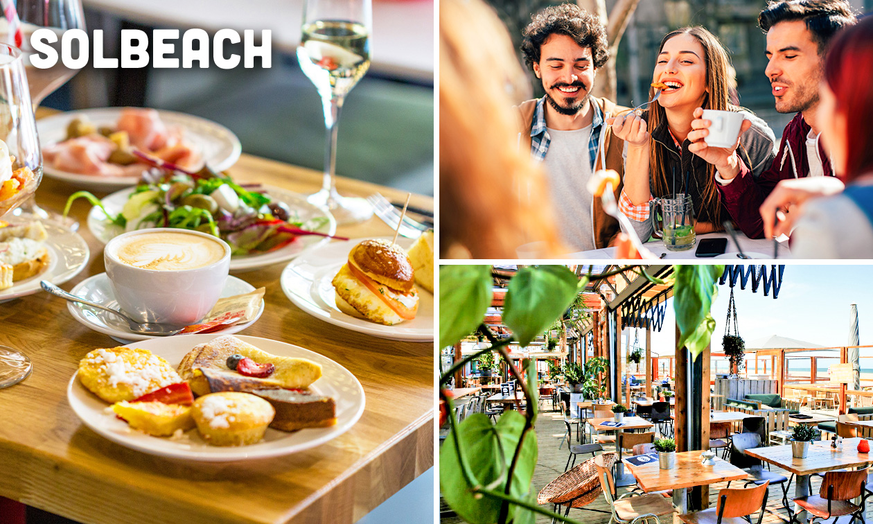 Ontbijt aan zee bij Solbeach