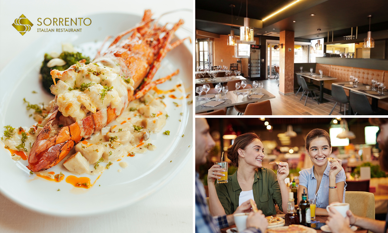4-gangen kreeftdiner bij Sorrento 2