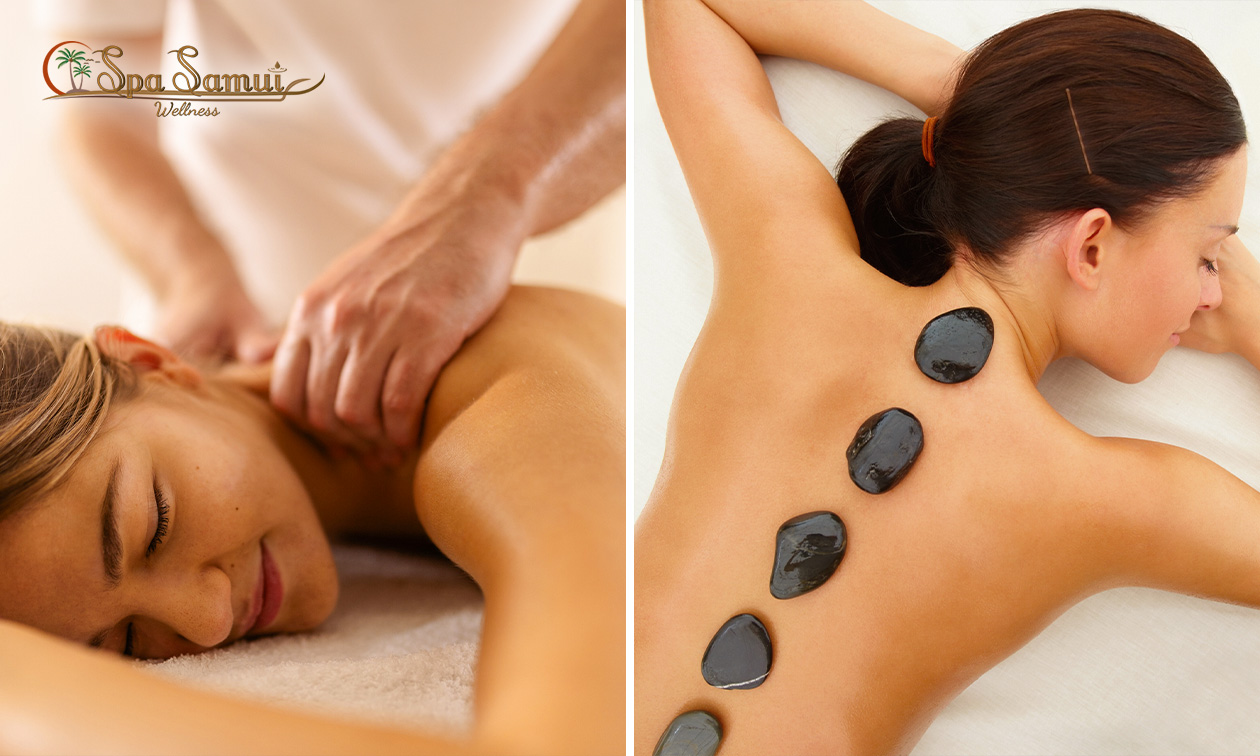Deep tissue aromatherapie- of hotstonemassage voor 1 of 2 personen (90 min)