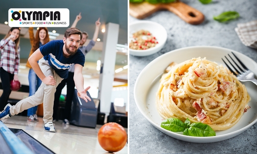 Bowlen + pasta voor 4, 6 of 8 personen bij Sportcentrum Olympia