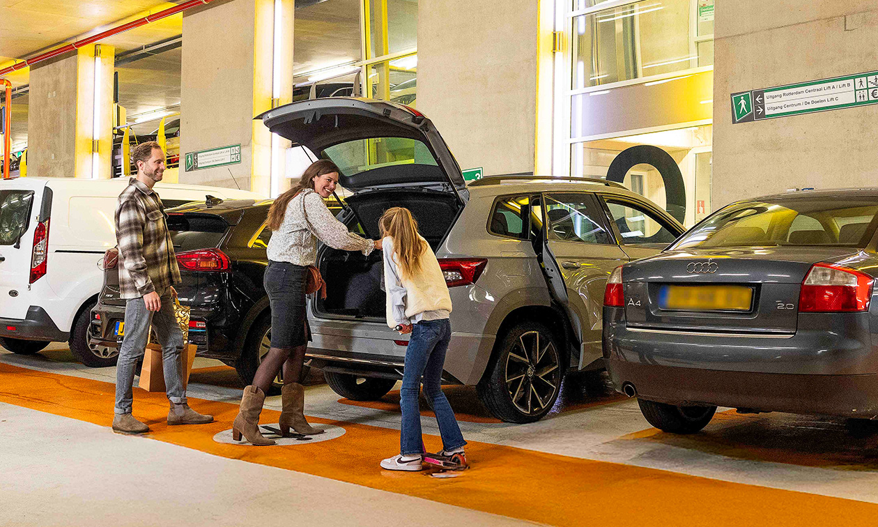 24 uur parkeren in het centrum van Rotterdam
