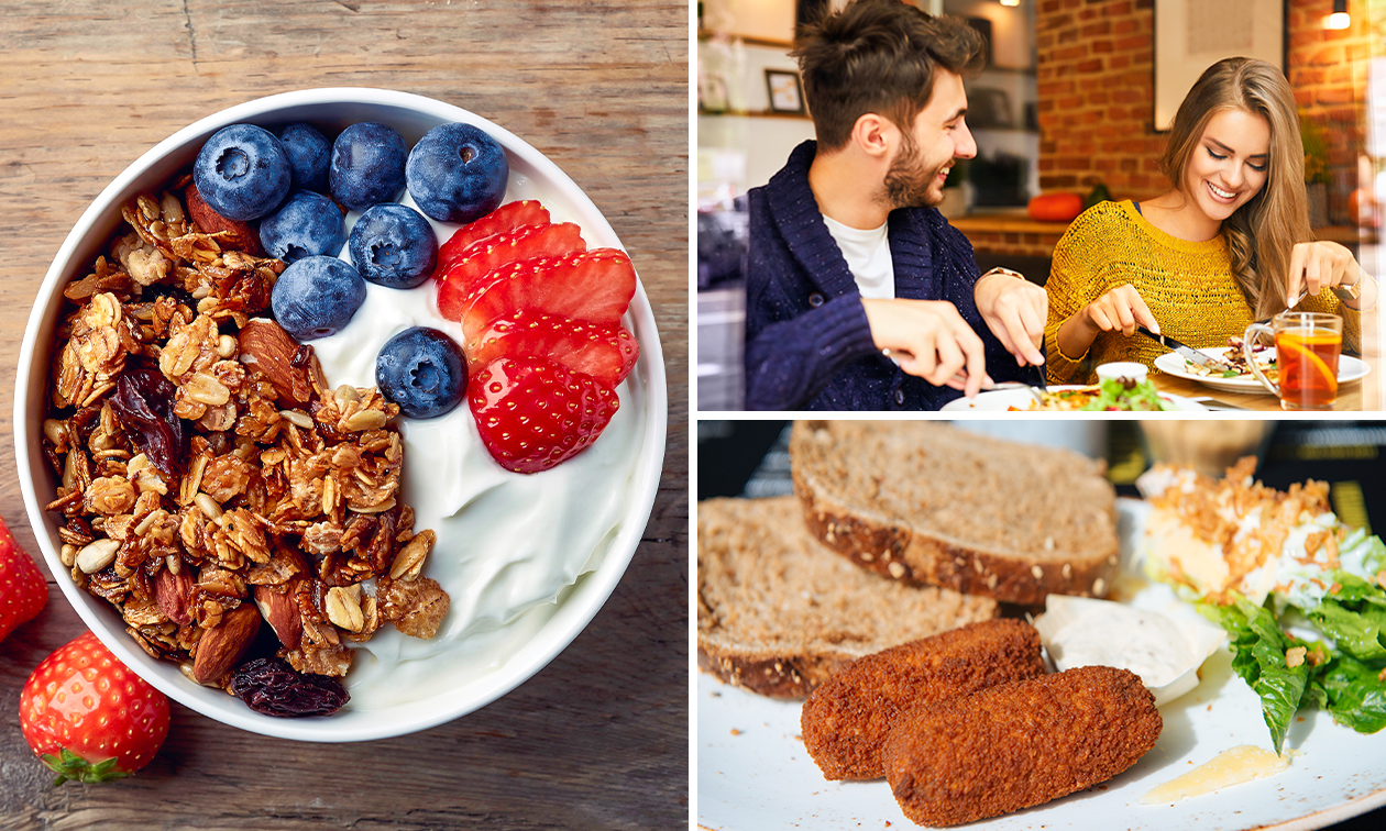 Ontbijt, 12-uurtje of 2-gangen keuzelunch bij Stationsrestaurant Harlingen