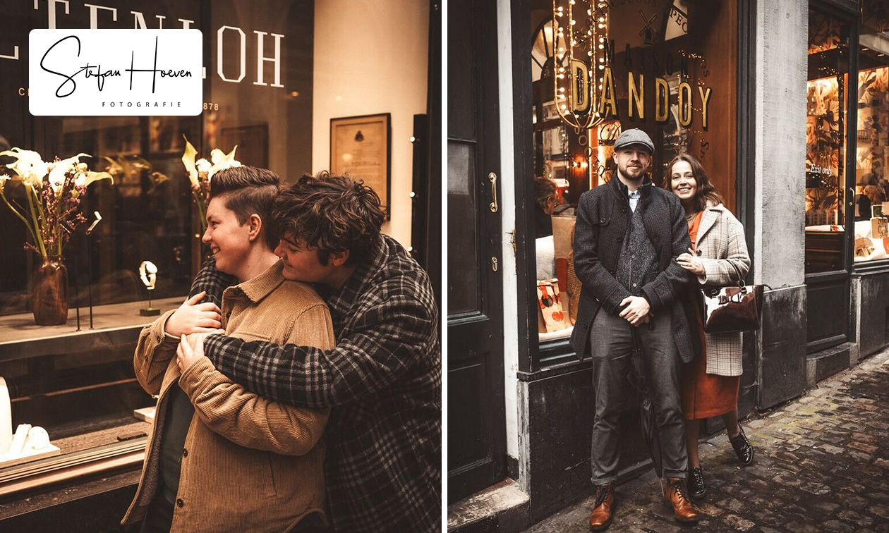 Analoge fotoshoot (max 5 personen) in Brussel + 6 foto's