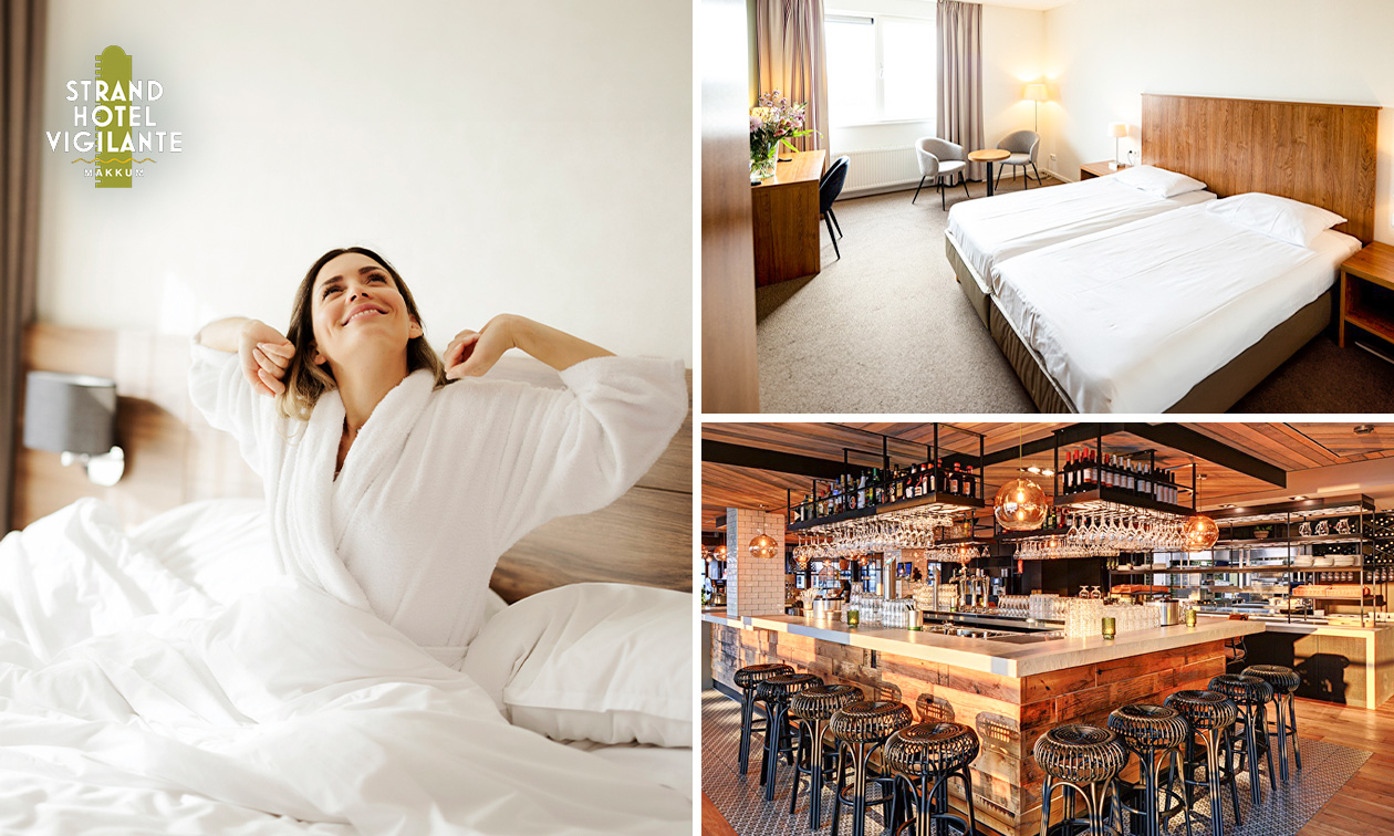 Overnachting voor 2 + fles wijn + late check-out + meer aan het IJsselmeer