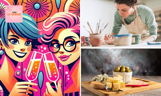Workshop schilderen (2 uur) + prosecco + kaas- of snoepplankje
