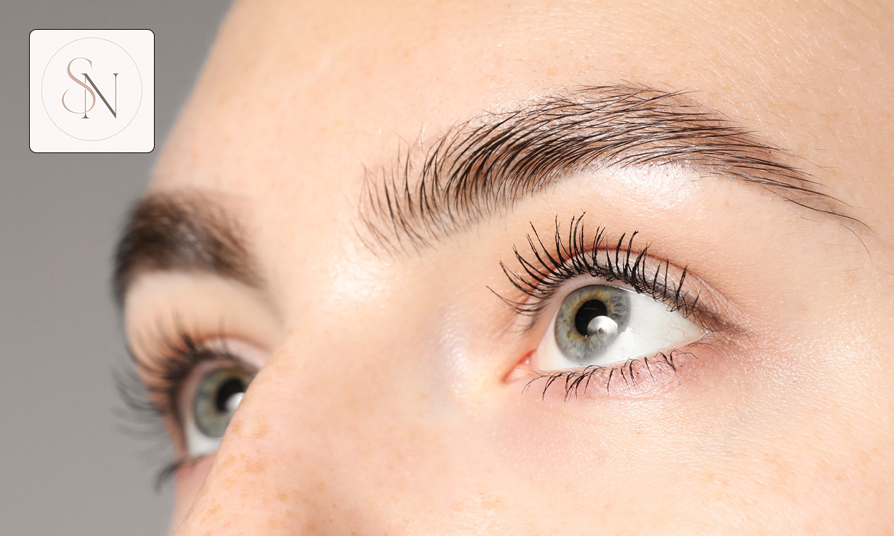 Korean wimperlift + verven of brow lamination