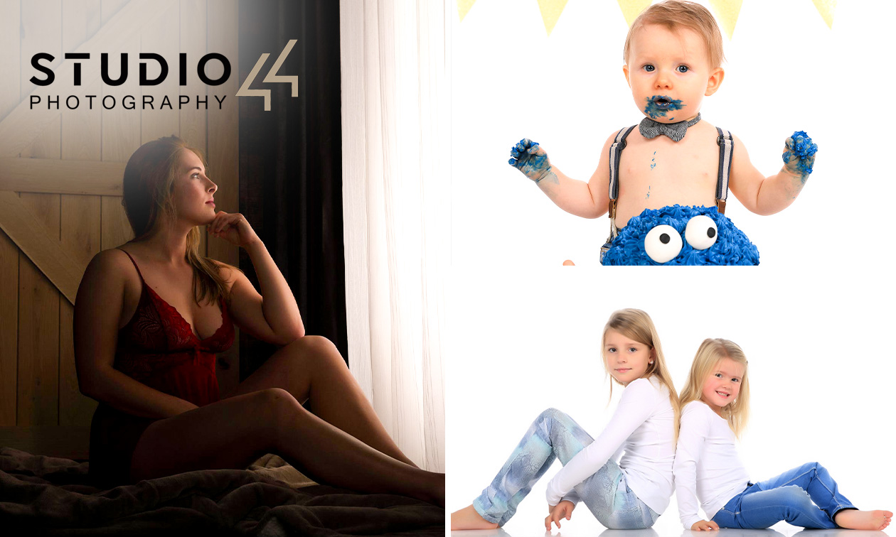 Fotoshoot naar keuze (60 min) + 4 bewerkte digitale foto's