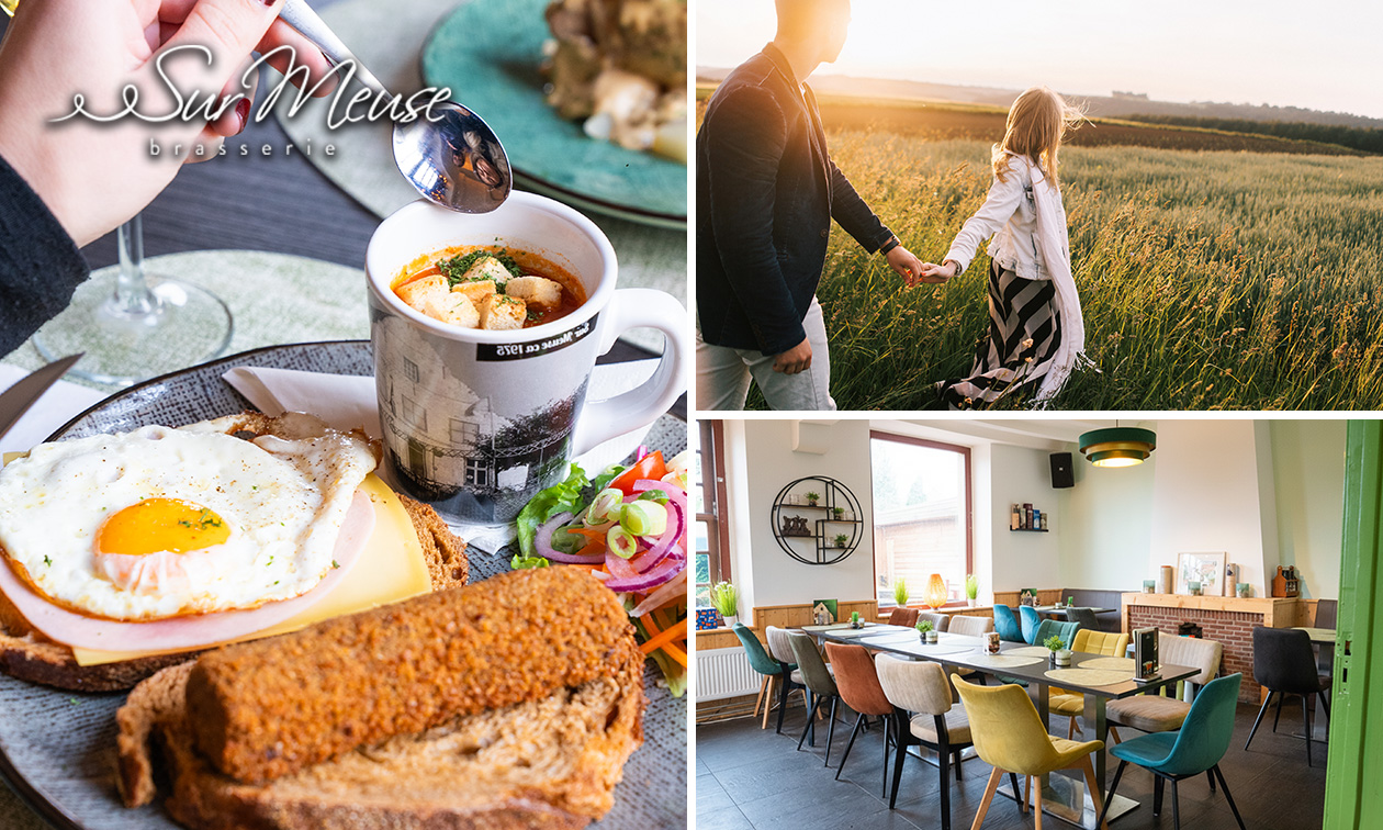 Wandel- of fietsarrangement incl. warme drank + gebak + 12-uurtje bij Sur Meuse
