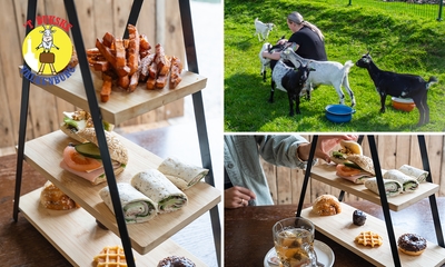 Luxe high tea (2 uur) of kinder high tea + entree kinderspeelboerderij